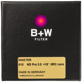 B+W MRC Nano Master 1101614 ND 3,0 - Filtro Gris (67 mm, 16 Recubiertos, Fino, Premium), Color Negro