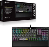 CORSAIR K70 MAX RGB Magnetic Teclado de juego mecánico con cable – MGX interruptores ajustables – PBT Double -Shot Keycaps – Rapid Trigger Mode – Compatible con iCUE – PC, PS5, PS4, Xbox – AZERTY FR –