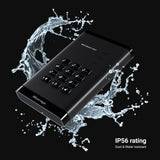 iStorage DiskAshur PRO3 HDD de 5 TB - Disco Duro portátil Seguro - Certificado FIPS Nivel 3 - Protegido por contraseña - Resistente al Polvo y al Agua - Cifrado de Hardware