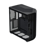 APNX V1 - Carcasa de PC ATX de Doble cámara con Flujo de Aire de Media Torre, Paneles de Vidrio panorámico, 10 Ranuras para Ventilador, Soporte de radiador de 360 mm, Entrada Angular Frontal de 16 cm