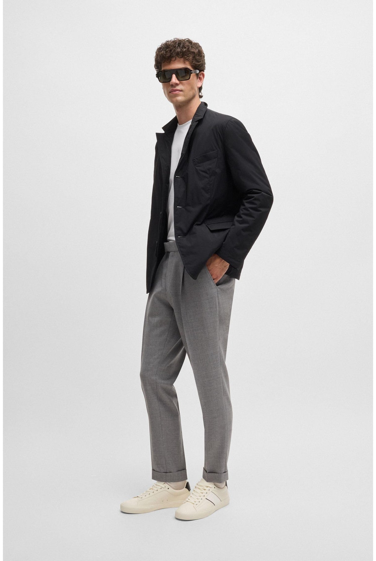 BOSS Aiden_Tenn_grltp, Tenis para Hombre, Natural, 43 EU