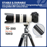 Fotopro Trípode de cámara de Viaje Ligero de 62 Pulgadas con monopod 360 Cabeza de Bola Extensible Estable 2.07 lbs trípode de Fibra de Carbono Profesional Ultraligero para cámara DSLR X-Aircross3
