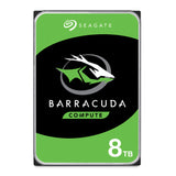 Seagate BarraCuda 8TB, Disco Duro Interno, HDD, 3.5 Pulgadas, SATA 6 GB/s, 5400 RPM, cache de 256 MB para computador de sobremesa y PC, embalagem aberta fácil, Rescue Services (ST8000DMZ04)