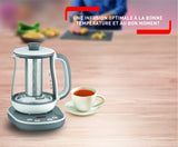 TEFAL BJ551B10 Tastea Machine a the en verre 1,5 L, 8 reglages, Panier a the amovible acier inoxydable, Maintien au chaud, Base