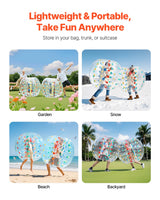 VEVOR Pelotas de Parachoques Inflables,1 Unidad, 1,5 m, Diseño de Sumo, PVC, 0,8 mm de Grosor, para Deportes al Aire Libre, Juegos en Equipo, Juguete para Jardín, Patio y Parque, 1,5 x 1,5 x 1,2 m