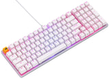 Glorious Gaming GMMK 2 Full Size (96%) - Teclado gaming mecánico, carcasa de aluminio, personalizable, keycaps dobles, switches Glorious Fox, RGB, distribuciones QWERTY estadounidense - Blanco