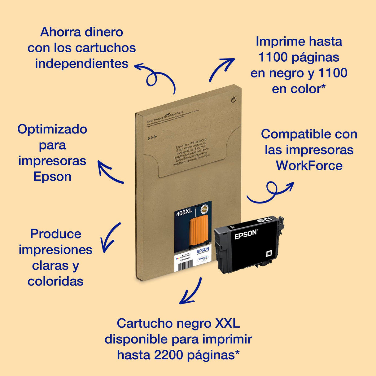 Epson 405XL Cartucho Multipack (4 Colores)