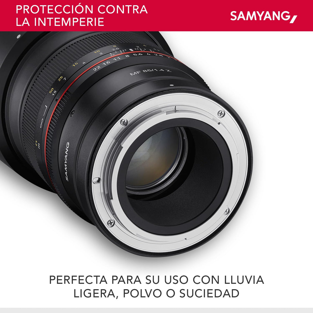 Samyang SA3702 - Objetivo MF para cámara Nikon Z (85 mm, F1.4) negro