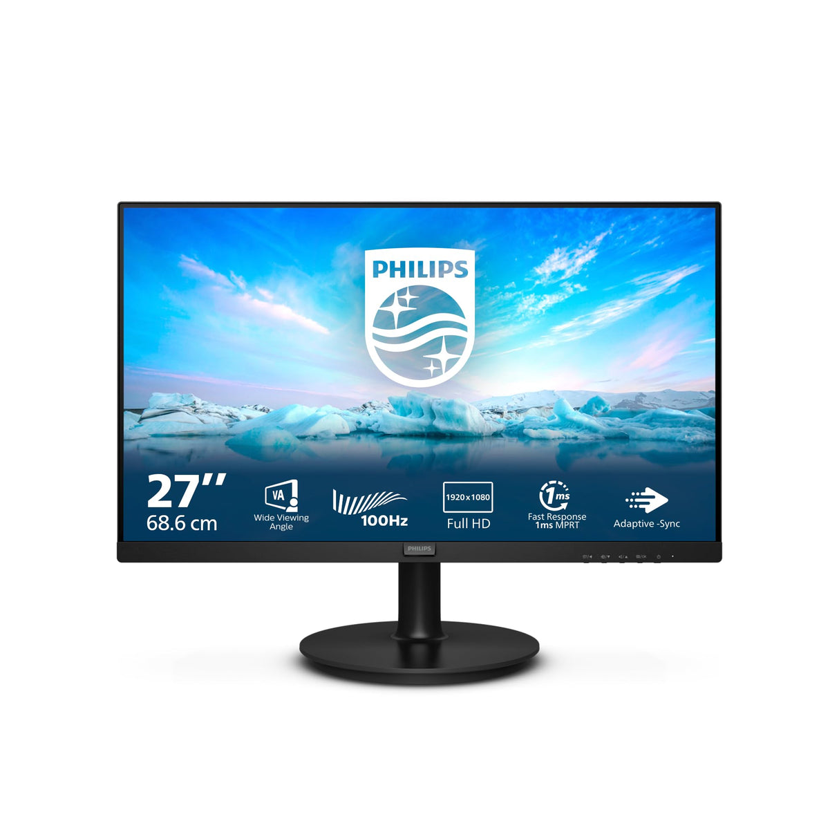 Philips 271V8LAB - Monitor Full HD de 27 Pulgadas, Altavoz (1920x1080, 100 Hz, VGA, HDMI), Negro
