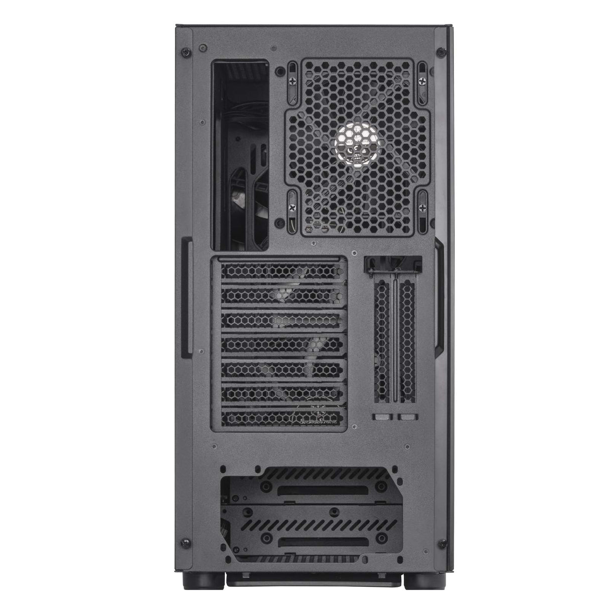 SilverStone Technology SST-SEA1TB-G - Seta A1 Carcasa de computadora ATX de Torre Central, Parte Lateral de Vidrio Templado, Titanio sobre Negro