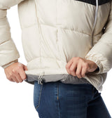 Columbia Puffect Color Blocked Jacket Chaqueta, Mujer, Piedra Oscura, Negro, Blanco, S