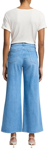 7 For All Mankind Lotta Cropped Charleston Jeans, Azul Claro, 23W Mujeres