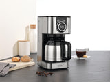 BEEM FRESH-AROMA-SWITCH Cafetera de filtro - Thermo | Acero inoxidable | Jarra térmica de 1 l | Elegante rueda de control | Temporizador de 24 horas | 800 W | Para 4-8 tazas