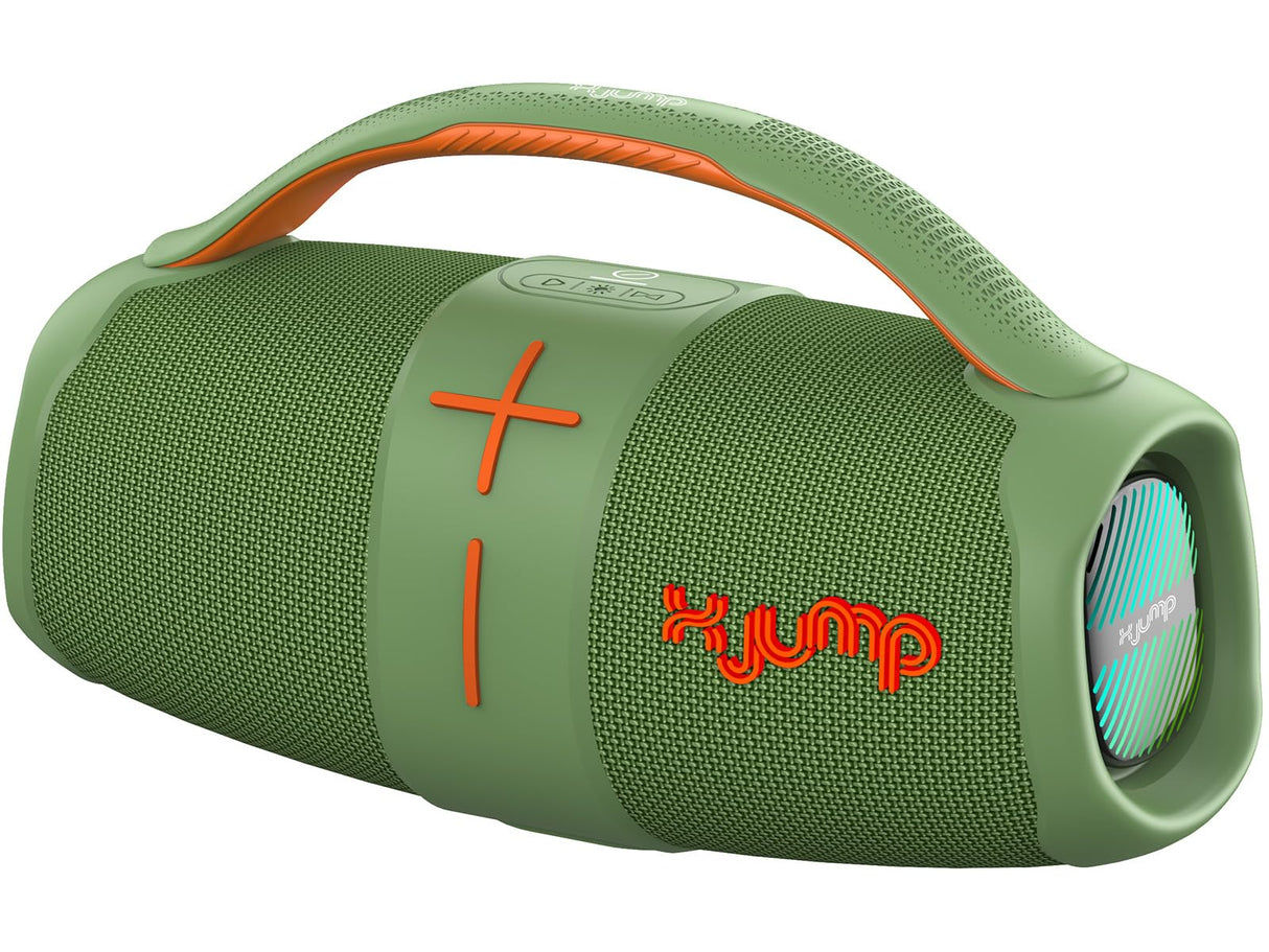 X JUMP XJ 120 Altavoz Inalámbrico Portátil Amplificado 40W, Alto Rendimiento, Función TWS, USB, AUX-IN, Micrófono Incorporado, Altavoz Inalámbrico Resistente al Agua IPX5, Gris