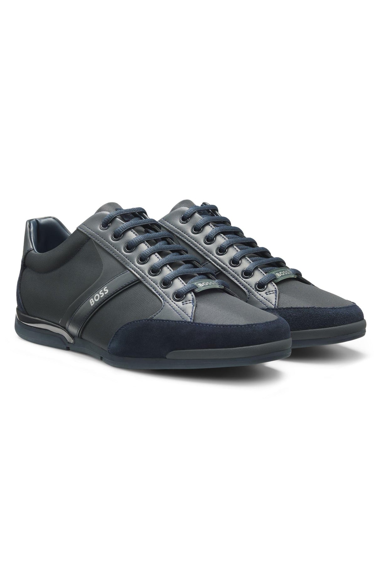 BOSS Hombres Saturn_Lowp_MX A_N Sneaker Azul 44 EU