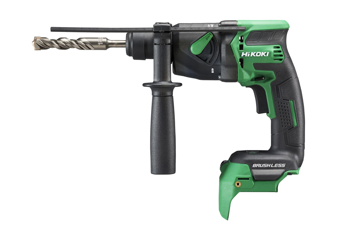 HiKOKI Akku Bohrhammer DH18DPB (18V, mit Brushless Motor, RFC Funktion, Auto-Stopp-Funktion, 2 Betriebsarten, ohne Akku, Ladegerät und Transportkoffer)