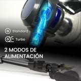 Aspiradora Sin Cable Air Essence Bise MAX, Azul, Aspiradora 100 AirWatt, Vacuum Cleaner 210 W, 1.3 litros, 72 Decibeles, Aspirador De Mano, Cepillo Flexible Con Luz LED, Tecnología Ciclónica
