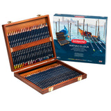 DERWENT Lápices Derwent Solubles en Agua, Para Pintar y Dibujar, Set de 48 en Caja de Madera de Regalo, Ideal para Matizar y Crear Capas, Calidad Profesional, 0700758