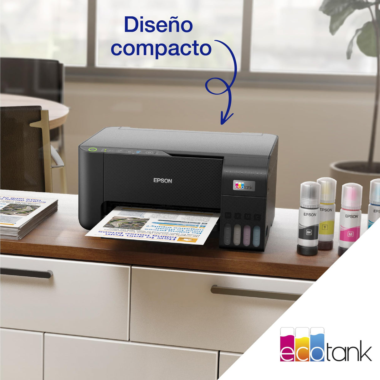 Epson Impresora multifunción EcoTank ET-2862 A4 con depósito de Tinta, conexión Wi-Fi y hasta 3 años de Tinta incluida