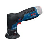 Bosch Professional 12V System lijadora orbital excéntrica a batería GEX 12V-77 (incl. plato de caucho montado con cierre por contacto de 77 mm, llave)