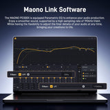 MAONO Micrófono PD300X para Podcast, Micro Profesional XLR/USB, Hi-FI 192 kHz/24 bits, reducción de Ruido, Software Link, para podcasting y grabaciones de Voz en Estudio