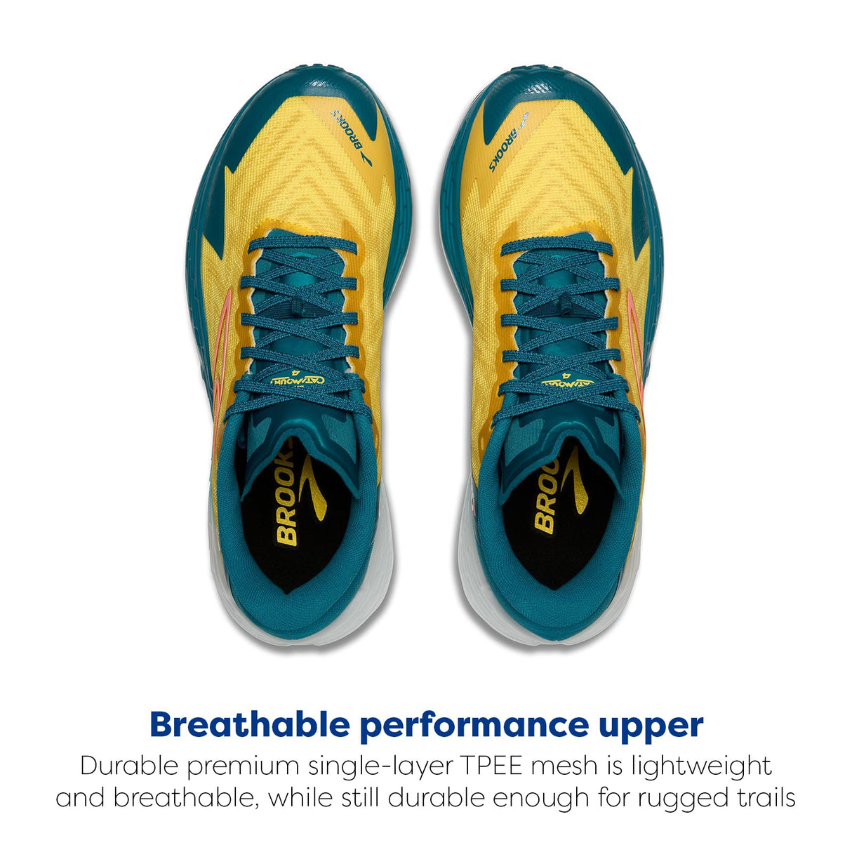 BROOKS Catamount 4, Sneaker Hombre, Membrillo/Celestial/Neo Ember, 45 EU