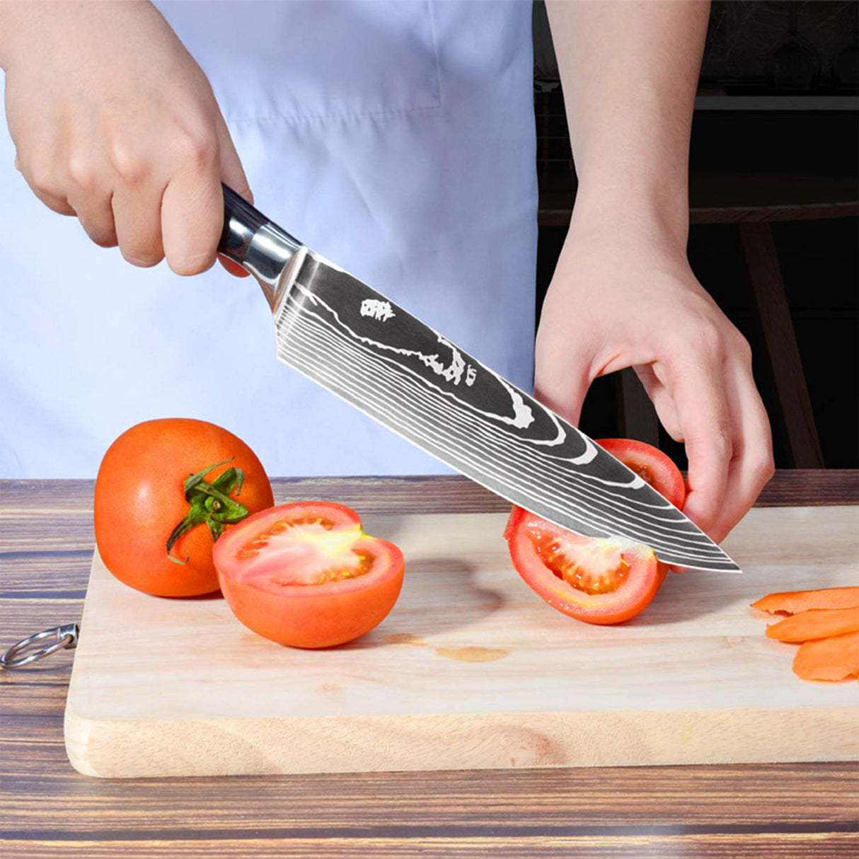 MDHAND Juego de 10 Cuchillos de Cocina, Cuchillos de Chef alemán de, Profesional Set de Cuchillos de Cocina Acero Inoxidable, Set Cocina Antioxidante
