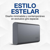 LaCie Mobile SSD Secure 2TB — diseño fino, USB‑C SSD externo portátil, Grey, para Mac y Windows — incluye Rescue Data Recovery