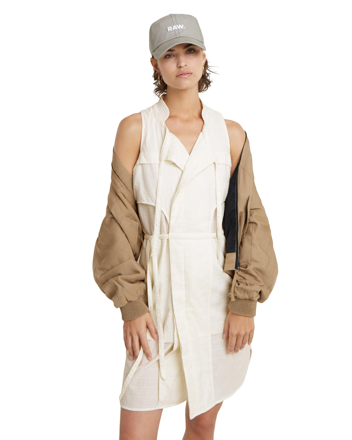 G-STAR Para Mujer Vestido Sin Mangas Short, Gris (lt Chalk D24621-D591-1284), S