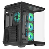 Itek Case Dark Cave AKU - Gaming Tower - ATX - 4x12cm ARGB Fan - USB3 & Type-C- Pared Lateral y Frontal de Vidrio Templado