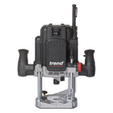 Trend T12EK 2300W Fresadora de velocidad variable de 12 mm 230 V UE, profundidad de entrada de 80 mm, perfecto para ajuste de cerradura, juntas de encimera y perfilado de madera, T12EK/EURO
