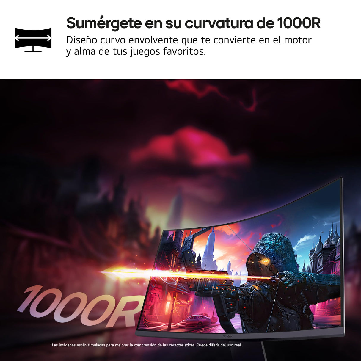 LG 32GS60QC-B - Monitor Ultragear, 32 Pulgadas QHD, 2560 x 1440, Panel VA, 16:9, HDMI, 1 ms, 180Hz, FreeSync, Conectividad Universal, Color Morado Grisáceo