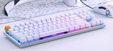 Glorious Gaming GMMK TKL (85%) - Teclado gaming mecánico, switches Gateron Brown (táctiles), keycaps dobles, RGB, hot swap y personalizable, TKL, distribuciones QWERTY estadounidense - Blanco