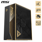 MSI Meg Ai1600T PCIE5 - Fuente de alimentación, 1600W, 80 Plus Titanium, ATX 3.1, PCIe 5.1 GPU Support, Dual-Native 12V-2x6, Cables con Conectores Dual-Color 12V-2x6, ATX PSU, Cable Trenzado