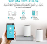 TP-Link Deco XE75 WiFi AI Mesh AXE5400 Mbps, WiFi 6E, 6GHz, Triple Banda Real, Cobertura WiFi de 510㎡, 3 x Puerto Gigabit, Fácil Instalación, hasta 200 Dispositivos, Protección HomeShield