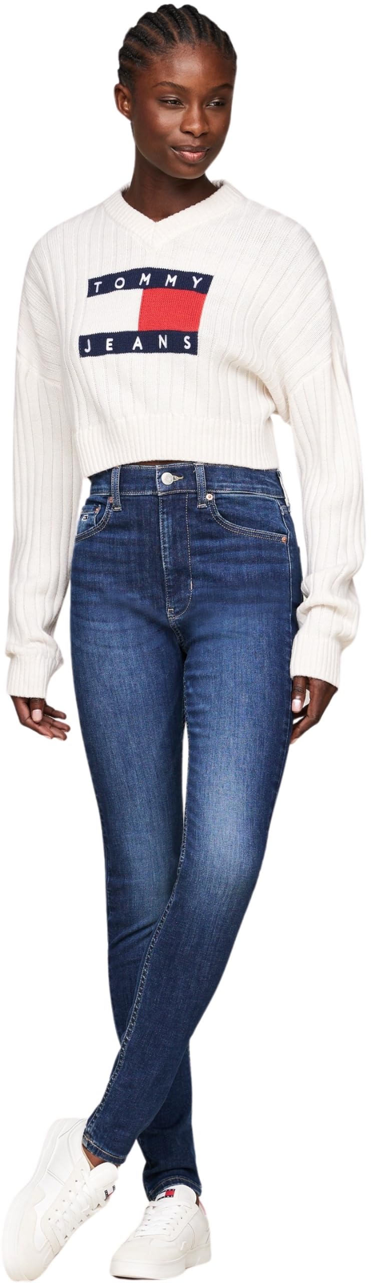 Tommy Jeans Sylvia HGH Skn CH0258, Jeans Mujer, Azul (Denim Dark), 31W / 32L
