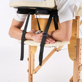 YOUNIKE Camilla de Masaje Plegable Portátil Profesionales Estetica 2 Zonas Fisioterapia Camilla Tatuaje Massage Table Camilla para Pestañas Ajustable Altura y Reposabrazos Extraíbles Beige