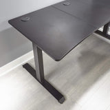 X Rocker Cougar XL Escritorio y estación de Trabajo para Juegos de Altura Ajustable, Mesa de computadora de Metal Resistente con Alfombrilla de ratón Grande, portavasos y Bandeja para Cables – Negro