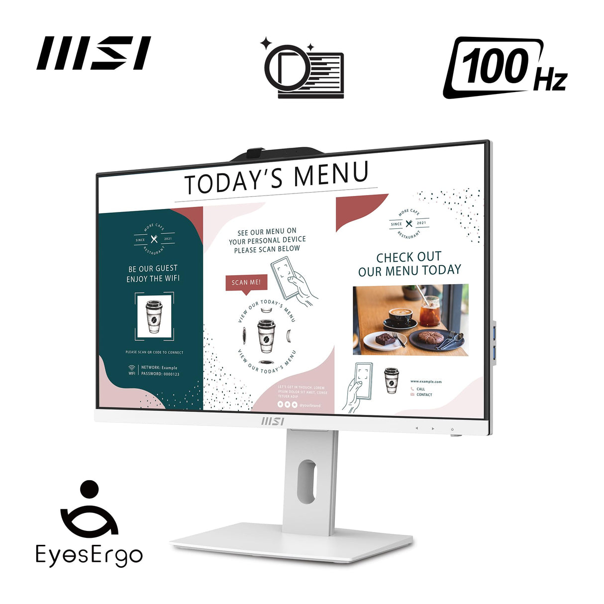 MSI Pro AP242P 14M-636DE All-in-One weiß - 23.8" FHD Display (60,5cm), Intel Core i5-14400, 8GB DDR5 RAM, 512GB M.2