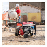 XGREENS Generador de corriente (gasolina) X40 (máx. 3.000W, depósito 25 l, AVR, Powered by Honda, ruedas, alerta aceite, monofásico, 2 tomas 230V, protección térmica y panel digital)