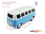 Brisa VW Collection - Altavoz portátil Bluetooth inalámbrico Volkswagen T1 Camper Bus (Escala: 1:20/Bus Clásico/Azul)