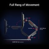 ASUS ROG Ergo - Soporte para Monitor (Canal de gestión de Cables, para monitores de hasta 39 Pulgadas, hasta 11,5 kg de Peso, Compatible con Soporte VESA de 100 x 100 mm)