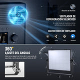 NEEWER 150W Bicolor LED Panel Luz Video Kit, 1440 Leds 49500Lux@0.5m 2500K-8500K CRI96+/TLCI97+ 0-100% Atenuación App/2.4G/Panel/Control DMX para Pro Estudio Foto Grabación Iluminación, AP150B