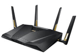 ASUS Router WLAN Pro para videojuegos RT-AX88U (estándar WiFi 6 AX6000, MU-MIMO, OFDMA, protección AI, motor de juegos, QoS adaptable, 8 veces Gigabit, USB 3.1)