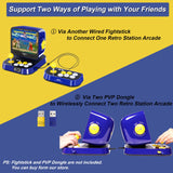 RETRO STATION Capcom Consola Arcade, Precargado con 5 Juegos de la Serie Street Fighter y 5 Juegos de la Serie Mega Man