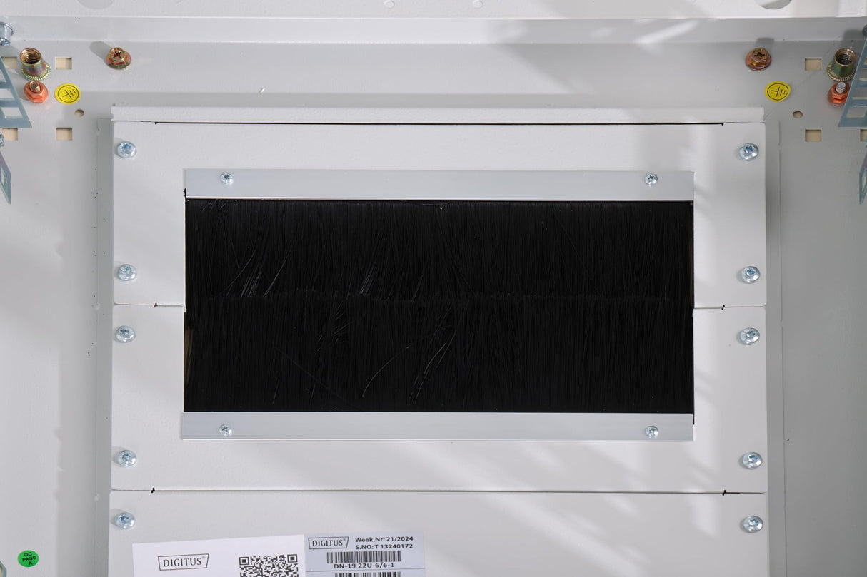 DIGITUS Armario de red de 19 pulgadas 22 U - 60 x 60 cm - Serie Unique - Carga máximo 800 kg - profundidad útil 543 mm - Gris