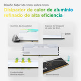 KLEVV CRAS V DDR5 RGB 48GB (2X 24GB) 8000MT/s CL38 Memoria RAM Gaming Kit XMP 3.0 Alto Rendimiento Overclocking 38-48-48-128– Juega más rápido con un CL38 ultrabajo