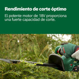 Bosch Tijeras cortasetos a batería EasyHedgeCut 18-45 (2 baterías de 2,0 Ah, sistema de 18 voltios, longitud de la cuchilla de 45 cm, embalaje en caja)