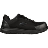 Skechers Ulmus SR Safety Toe, Zapatillas Hombre, Black/Charcoal, 46 EU