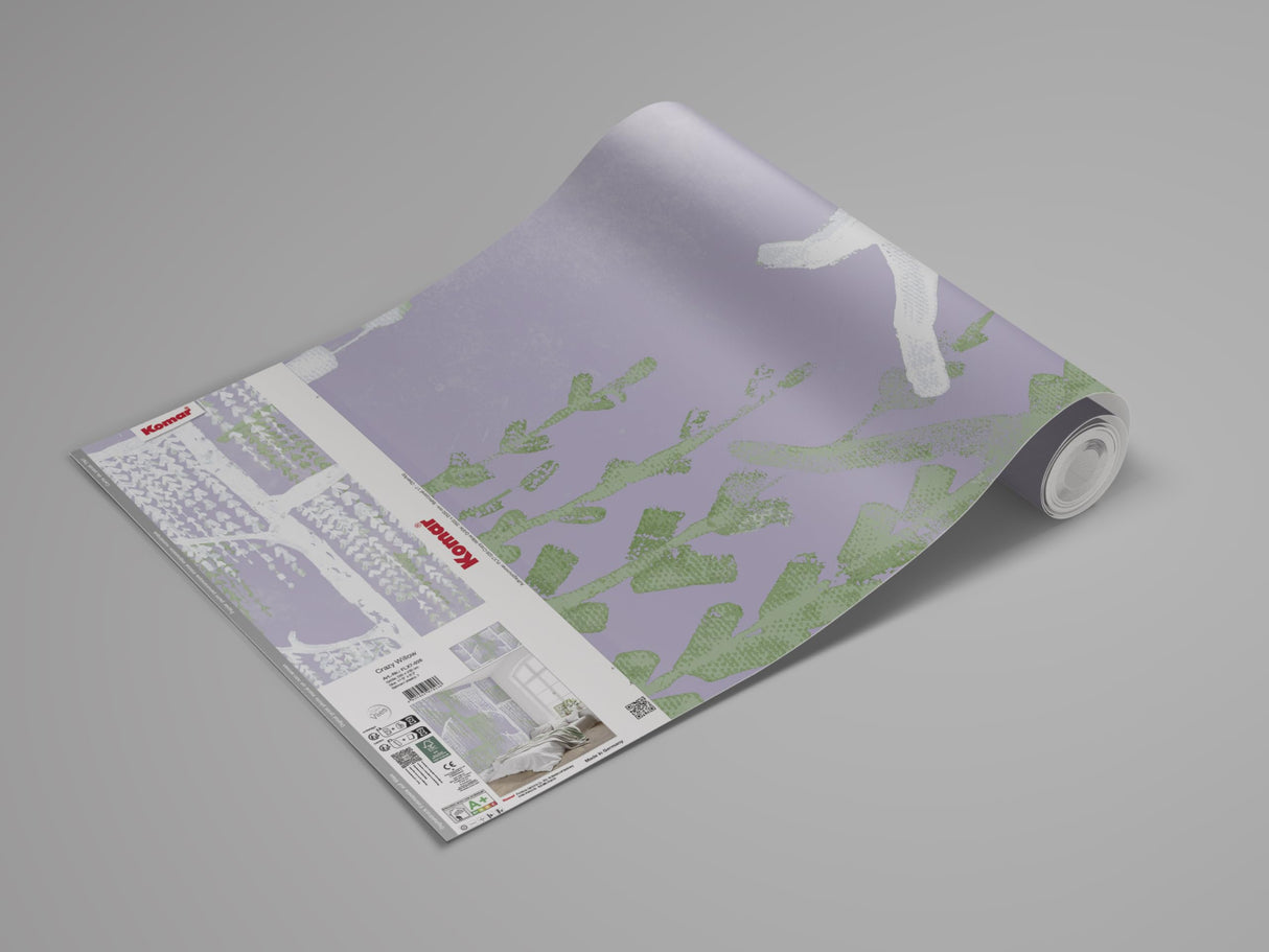 Komar Papel pintado fotográfico no tejido Crazy Willow – Tamaño 350 x 250 cm – Papel pintado, decoración de pared, salón, dormitorio, oficina